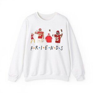 Kansas City Chiefs Friends Crewneck Sweatshirt Taylor Swift 87 Cozy Apparel 51